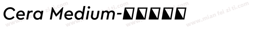Cera Medium字体转换